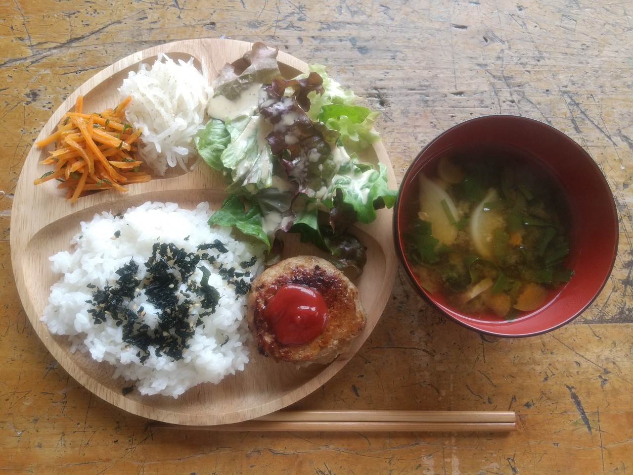 4/16(水)ここのね発酵ランチ✨ゴボウのハンバーグランチ🍀